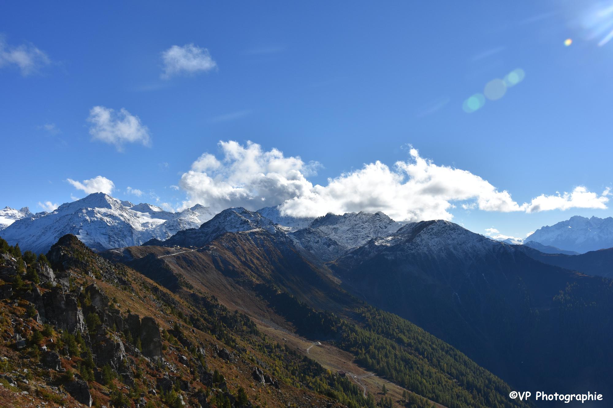 Photo prise depuis la Dent de Nendaz